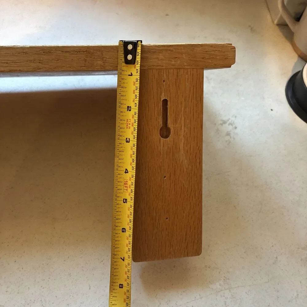 Vintage Wooden Shelf Thick And Weighted